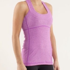 Lululemon Scoop Neck Tank Heathered Ultra Violet